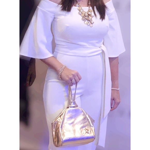 088. Ralph Lauren Off Shoulder Jumpsuit - Picture 7 of 7